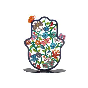 Emanuel Small Standing Hand Painted Hamsa  (EM-SHS)