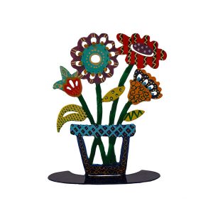 Emanuel Small Standing Hand Painted Hamsa  (EM-SHS)