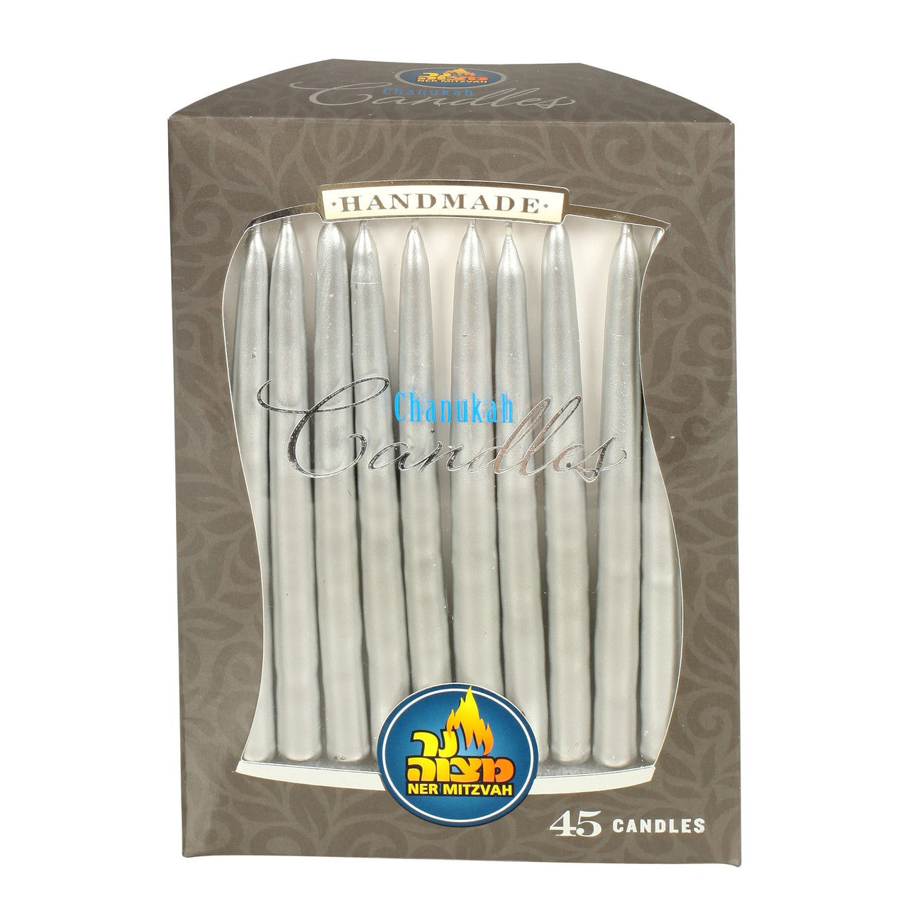 Metallic Silver Chanukah Candles (CH-28304)