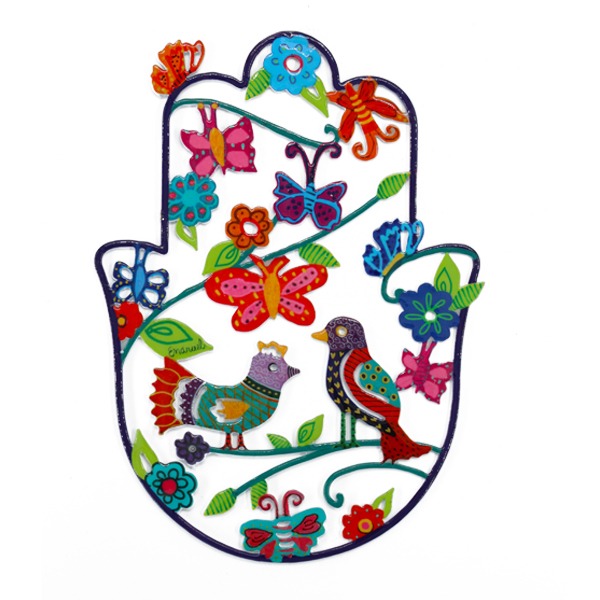 Small Enamel Lacquer Hamsa (EM-SHF)
