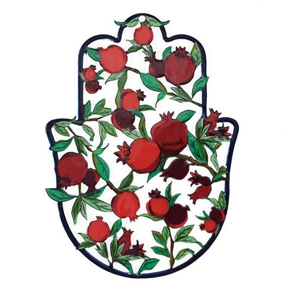 Small Enamel Lacquer Hamsa (EM-SHF)