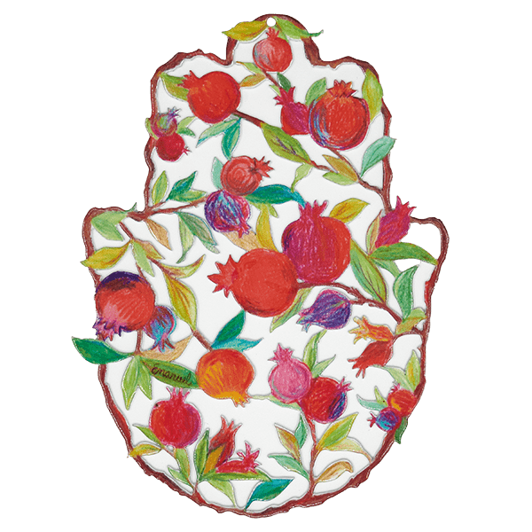 Small Enamel Lacquer Hamsa (EM-SHF)