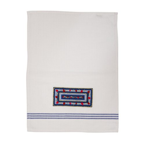 Embroidered Hand Towel w/ Blue Lines (Matches W/C EM-NYO) (EM-TMC)