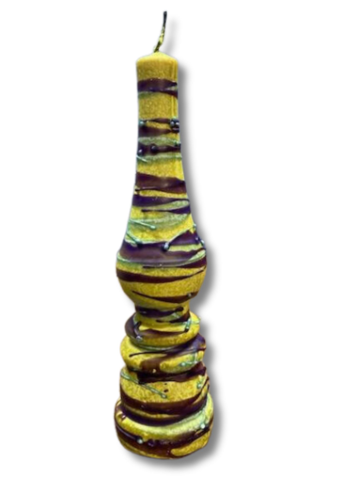 Torch Shape Havdallah Candle Drip Wax Design (HV-HTD)