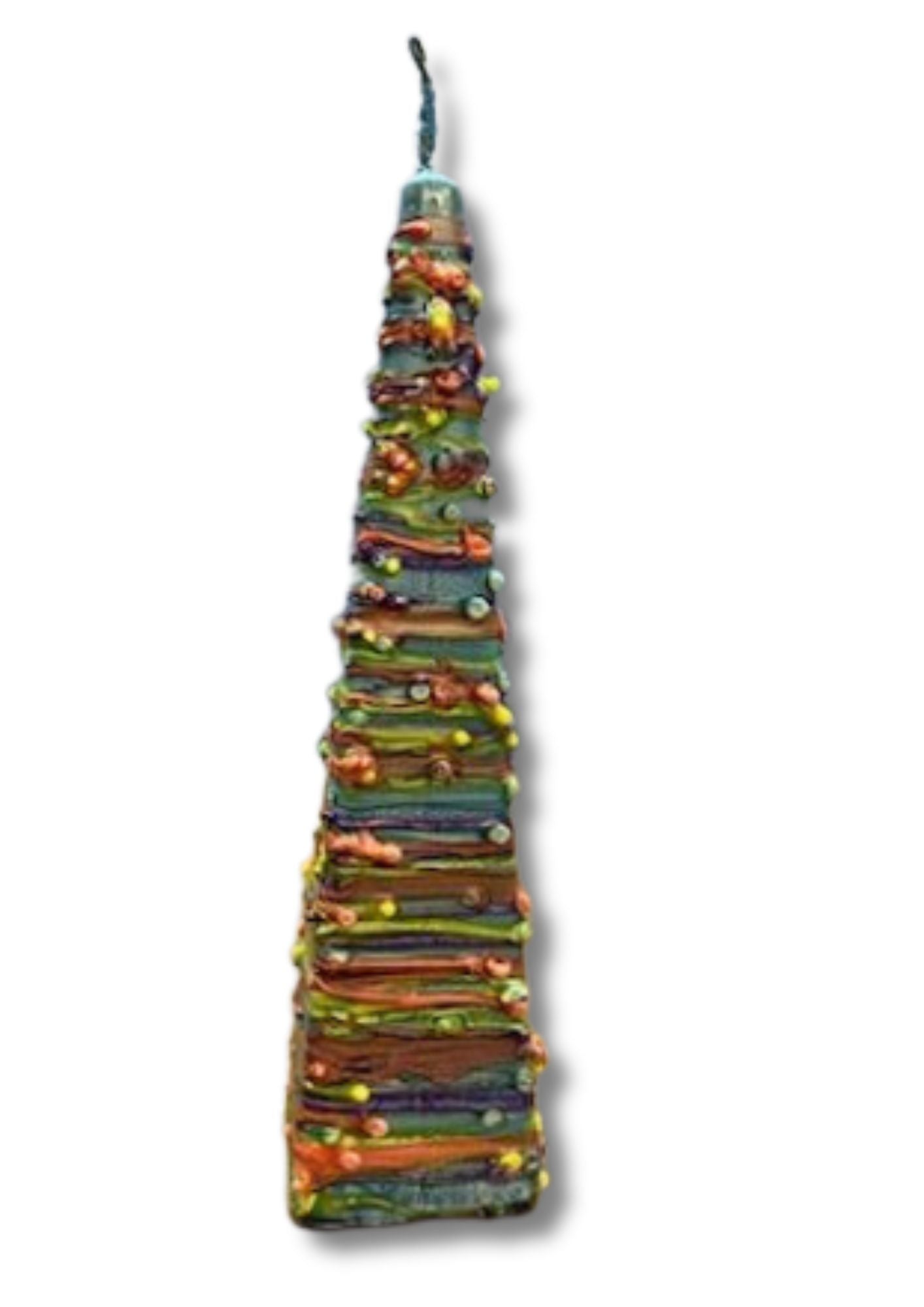 Pyramid Shape Havdallah Candle Drip Wax Design (HV-HPD)