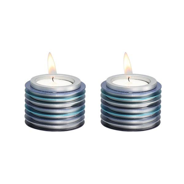 Emanuel T Light Candlesticks Anodized Discs (EM-CY)