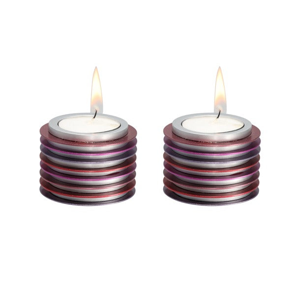 Emanuel T Light Candlesticks Anodized Discs (EM-CY)