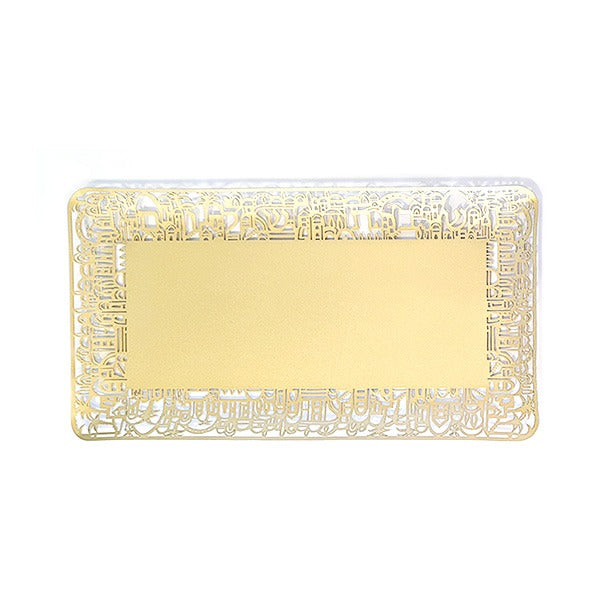Emanuel Stainless Steel Tray with Cutout -  9.5" x 5" (EM-TRM)