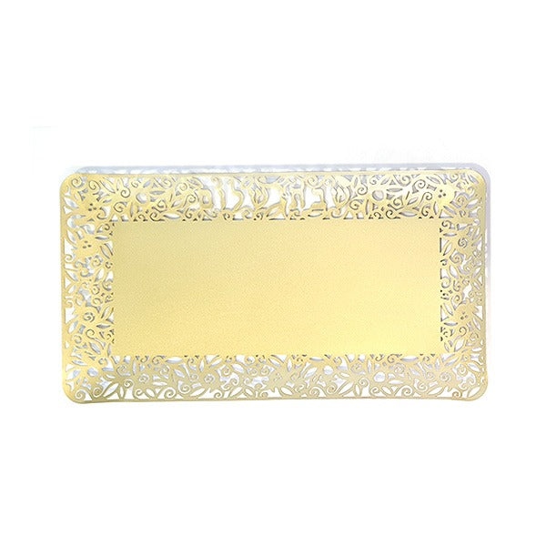 Emanuel Stainless Steel Tray with Cutout -  9.5" x 5" (EM-TRM)