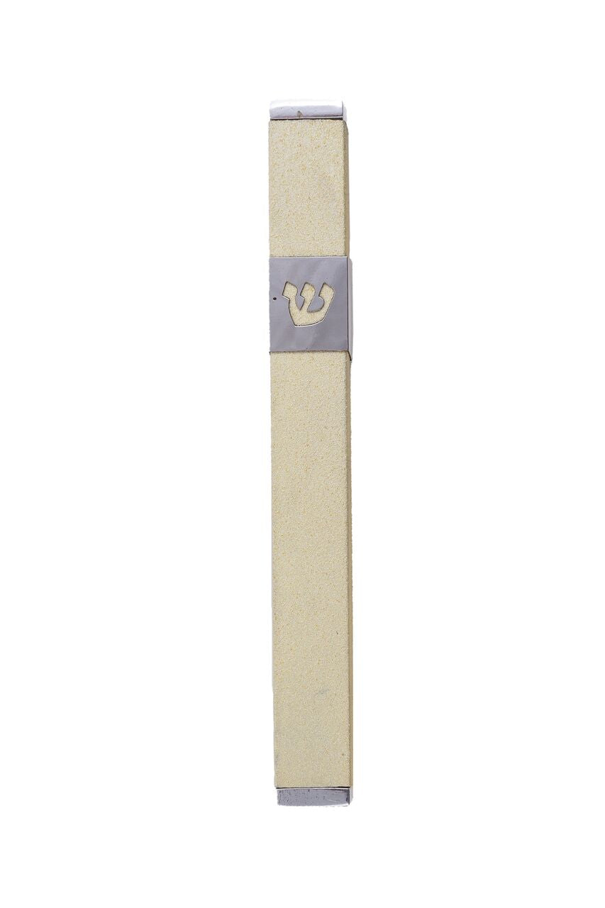Emanuel Metal Mezuzah Case-- 12cm (EM-MF)