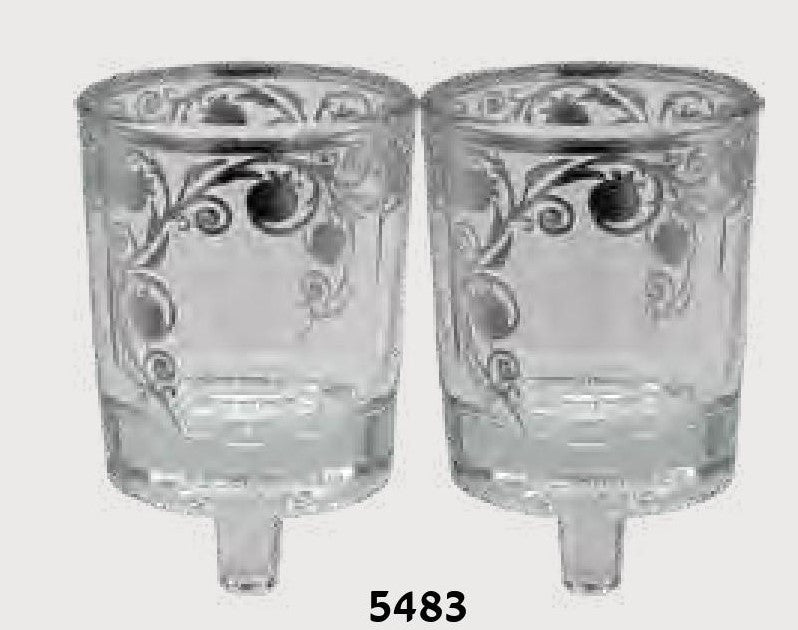Hadarya Glass for Neronim-Pomegranate Design-Silver (SC-HDR5483)