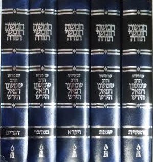 סט חמשה חומשי תורה רש"ר הירש  (BK-CHRSHR)