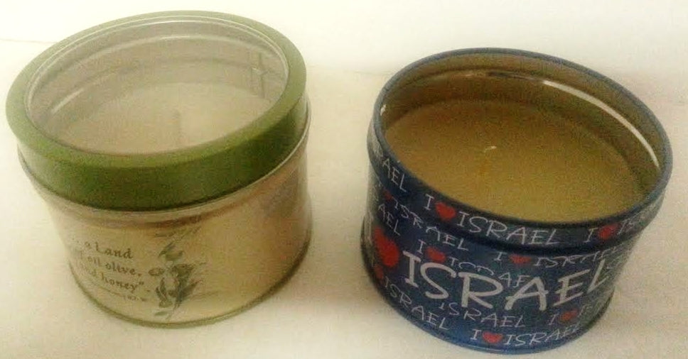 Candle in Tin I Love Israel (60852-1,2)