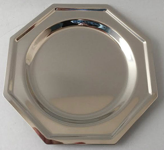 Octagon Nickel Plate Tray for Kiddush Cup 4.5"-6 Pack(KC-650-6N)