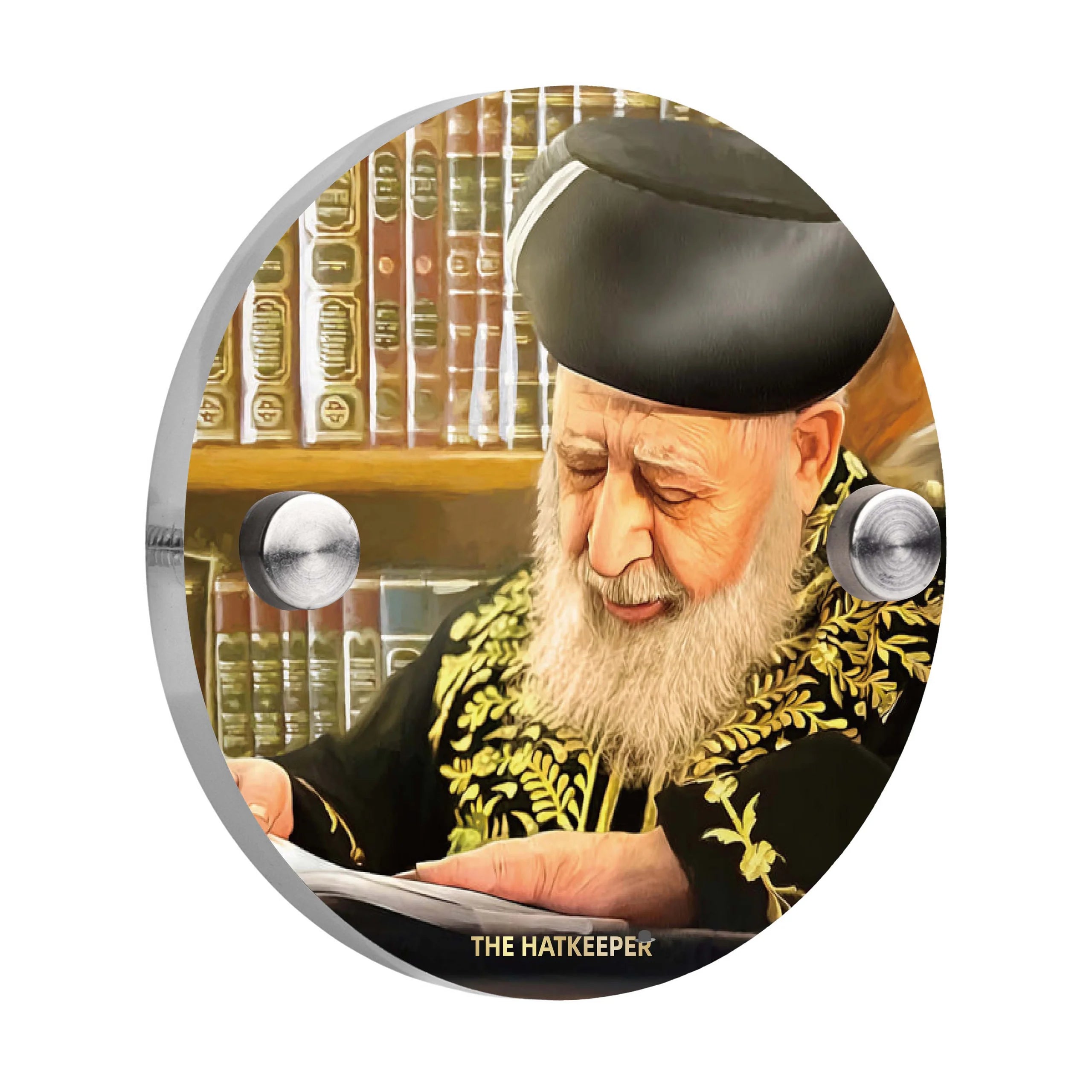The Hatkeeper-Wall Hanging Hat Holder-R' Ovadia Yosef (MC-HTKPR2OY)