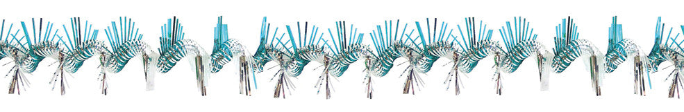 12" Teal Twist Garland - Pack of 12 - (71147T)