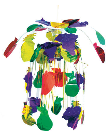 Medium Lantern with Hanging Fruit  - Pack of 12 - 21" (71174)