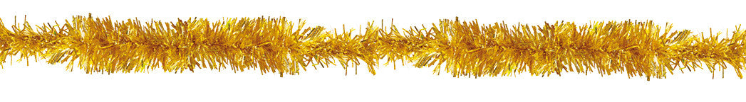 5" 12' Long Tinsel, Gold - Pack of 12 (71225)