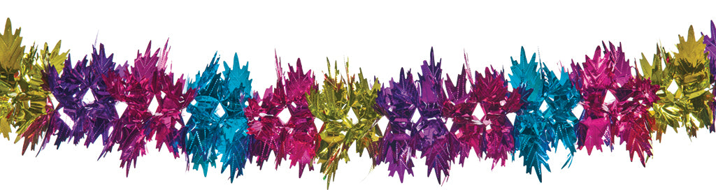 9" 6ft Multi Color Garland  - Pack of 12 (71274)