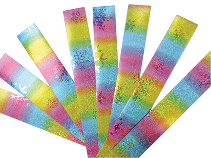 36 strips for paper chain - w/tape 9.5" x 1.25" - priced per dozen(71406)