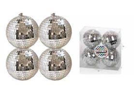 Set of 4 3" Mirror Balls (8028)