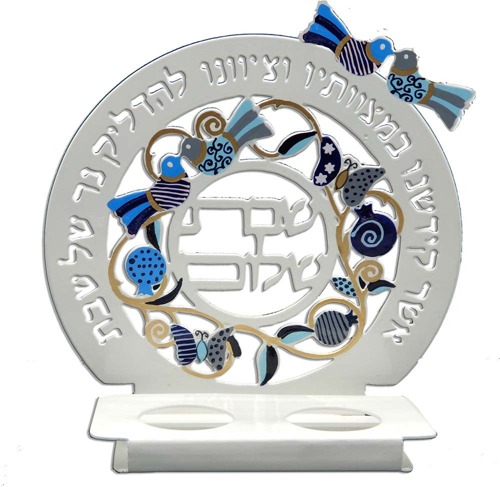 Laser Cut Tealight Holders Bird Design-Blue (CS-HDR8092)