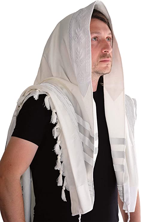 Cotton Tallis-Black Lines (TAL-COTB)