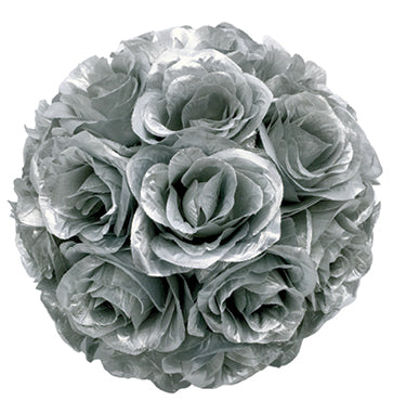 8" Rose Ball, Gold & Silver (CLA-20160295)