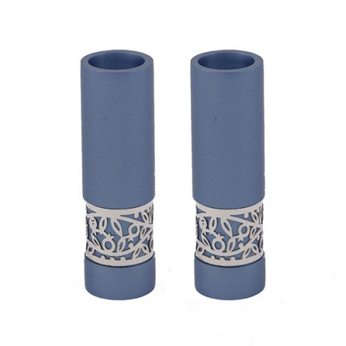 Emanuel Round Candlesticks with Metal Cutout (EM-CE)