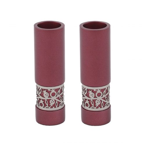 Emanuel Round Candlesticks with Metal Cutout (EM-CE)