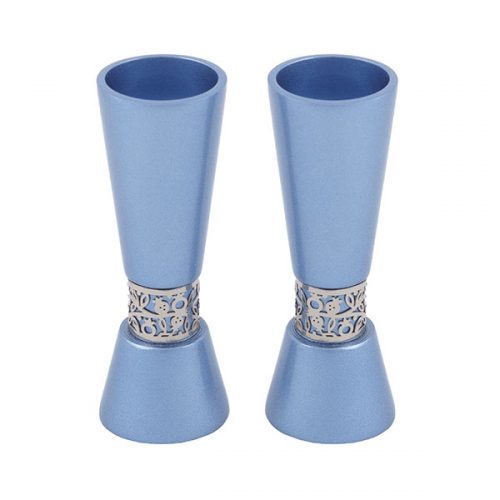 Emanuel Large Candlesticks with Metal Cutout (EM-CF)