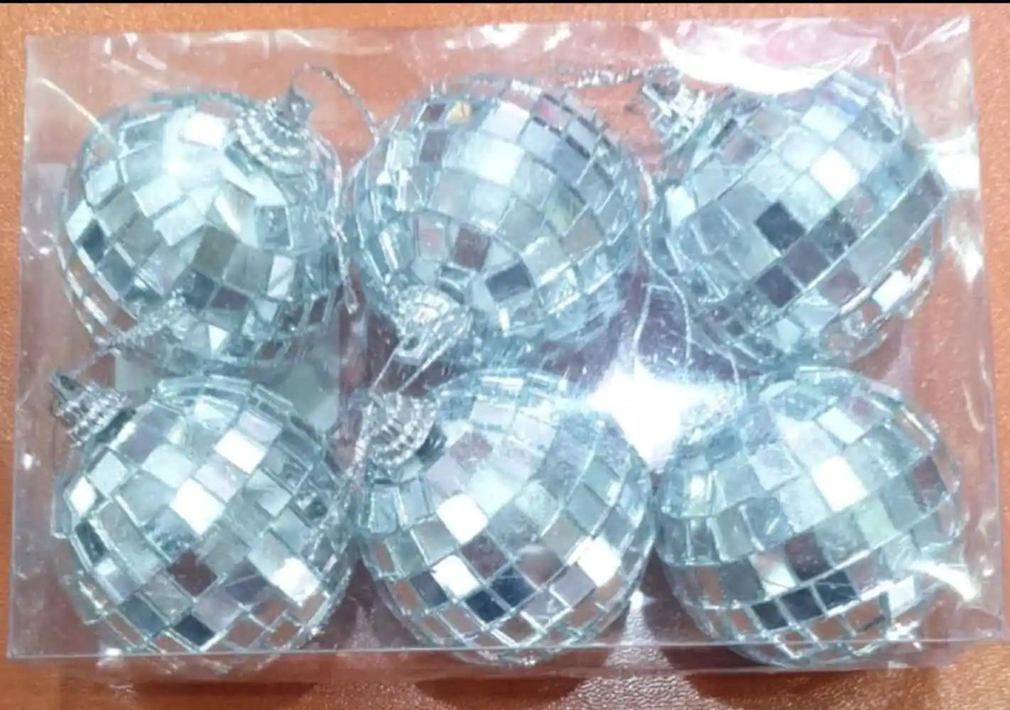 Set of 6 2" Mirror Balls (A1428)