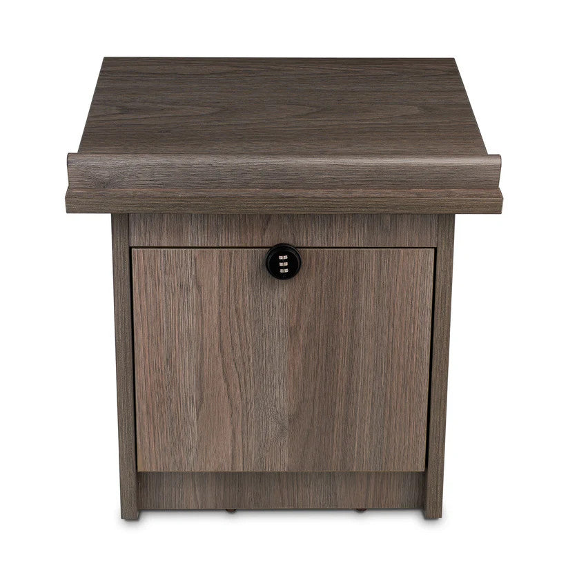 Table top Wood Shtender With Combination Lock-Taupe (MC-STNAWT)