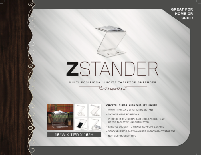 Zstander - Lucite Tabletop Shtender (MC-ZSTNDR)