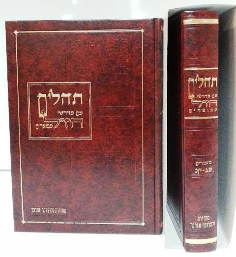 Tehillim with Midrashei Chazal Hebrew 2 Vol תהילים עם מדרשי חז"ל 2 כרכים (BK-TMCH2)
