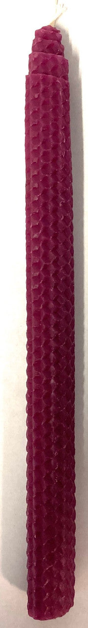 Havdalah Candle 11" Beeswax Purple (HV-HMCBP)