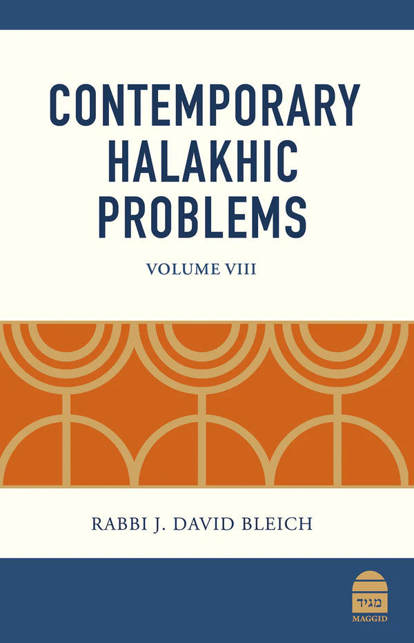 Contemporary Halakhic Problems vol. 8 by Rabbi J. David Bleich (BKE-CHP8)