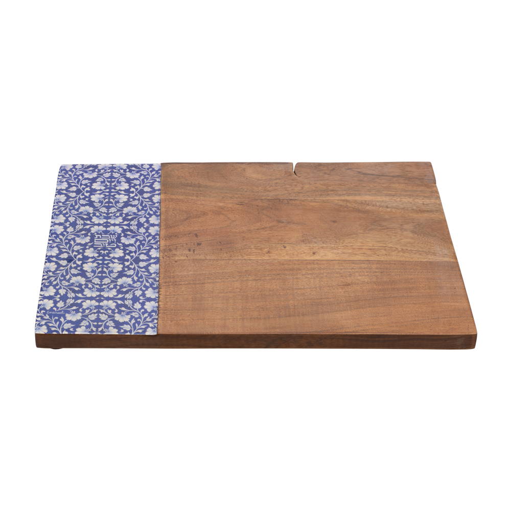 Emanuel Wood Challah Board with Painted Edge (EM-CBS)