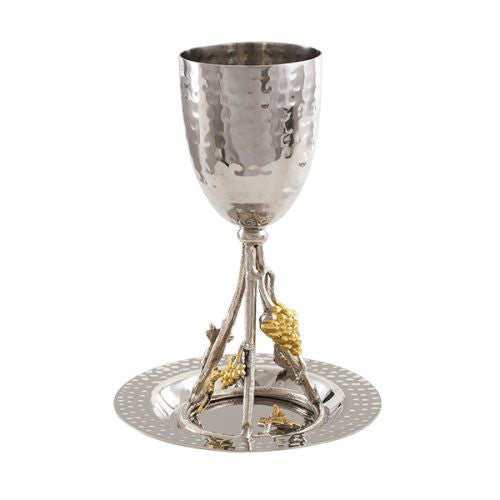 Emanuel Copper Kiddush Cup- Pomegranates (EM-CUW2)
