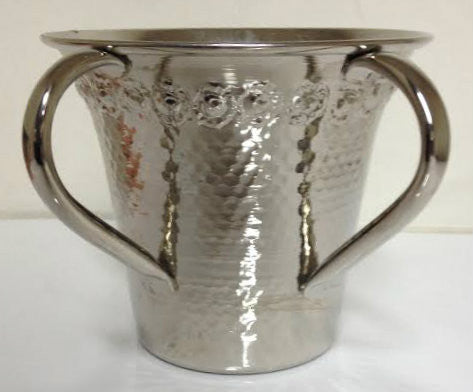 Hammered Chrome Washing Cup (WC-WC06)