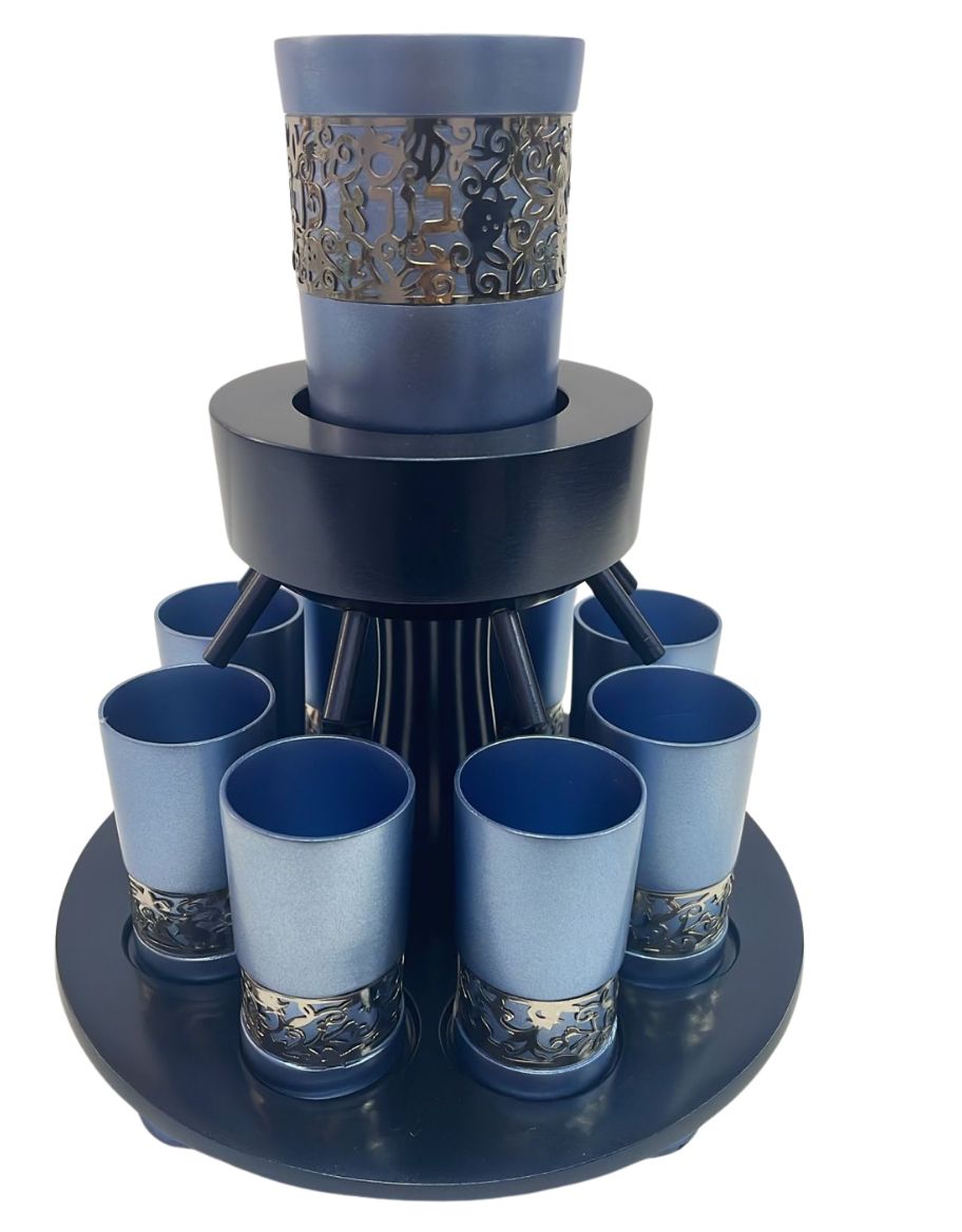 Anodized Kiddush Fountain with Lace (EM-FNB)