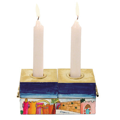 Emanuel Menorah & Shabbat Candlesticks Jerusalem (EM-HCS-1)