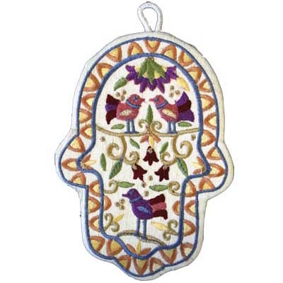 Emanuel Embroidered Hamsa Small 3"X5" (EM-HES)