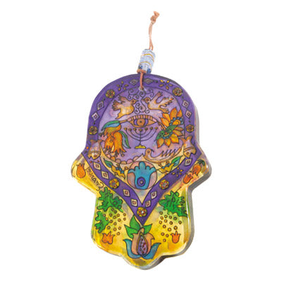 Glass Hamsa- Large 6"x4" (EM-HG)