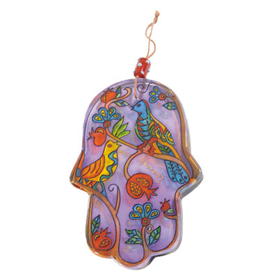 Glass Hamsa- Large 6"x4" (EM-HG)