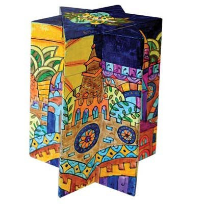 Yair Emanuel Star of David Tzedakah (Charity) Box -Jerusalem Oriental TZM-3