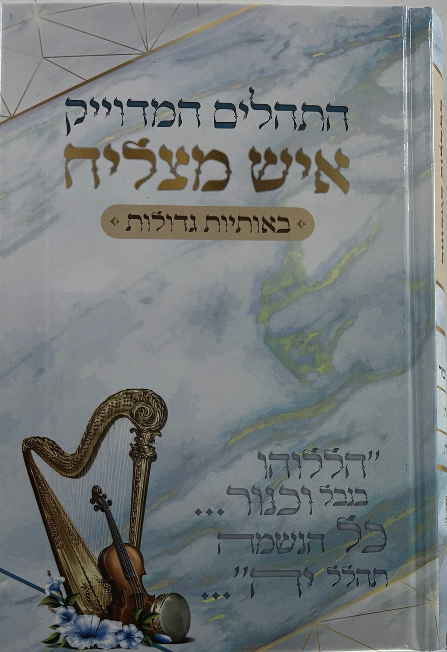 Tehillim Ish Matzliach Hebrew תהילים איש מצליח H/C Large 5.5"x8.5" (BK-THIML)