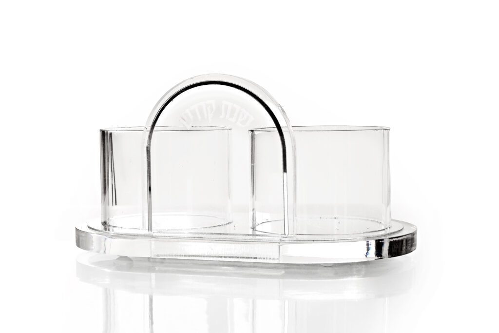 Veanveihu Match Holder Set-Aluminum in Lucite Stand (MB-V404)