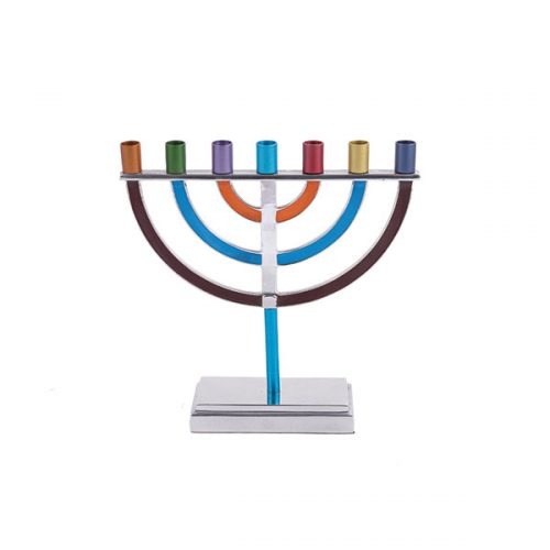 Emanuel Small Classic 7 Branch Menorah - Multi-color (EM-HOS1)
