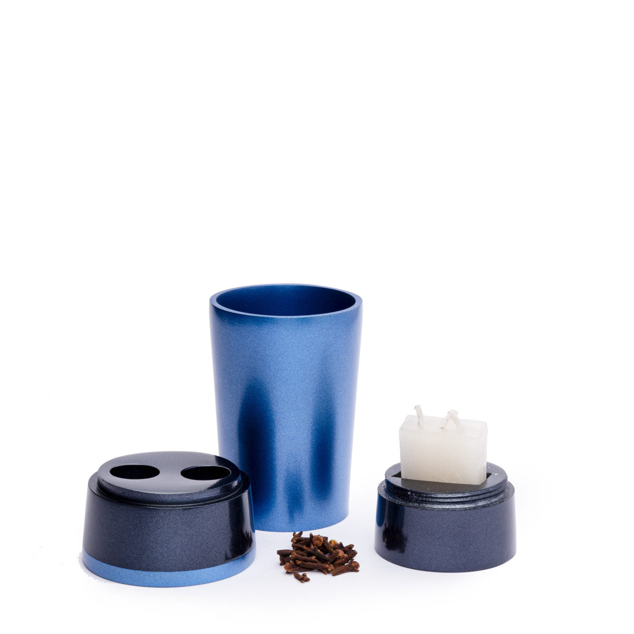 Emanuel Anodized Travel Havdallah Set-Blue (EM-HVA2)